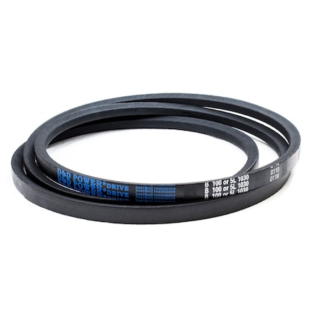 D&D B100/5L1030 Classical V-Belt, 103 in Outside Length, 21/32 in Top Width, 1 Ribs B100/5L1030